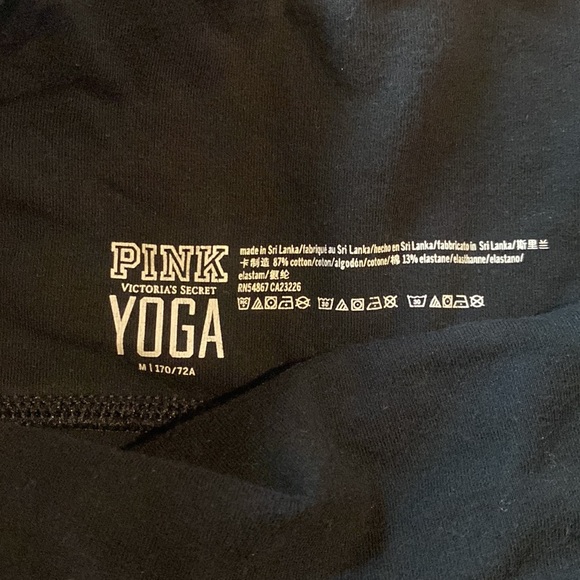 Pink yoga pant. Size medium. Black - Picture 3 of 6